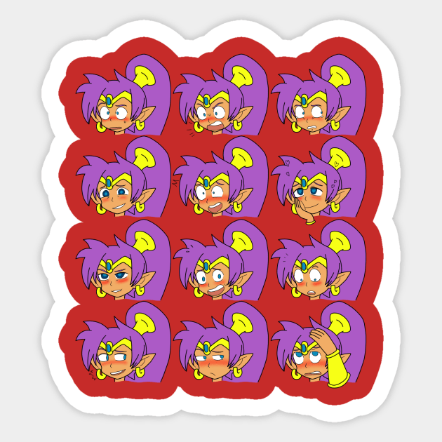 Shantae Expressions Sticker by Lyondor